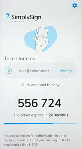 SimplySign - Token