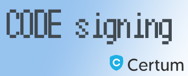 Certum CODE signing